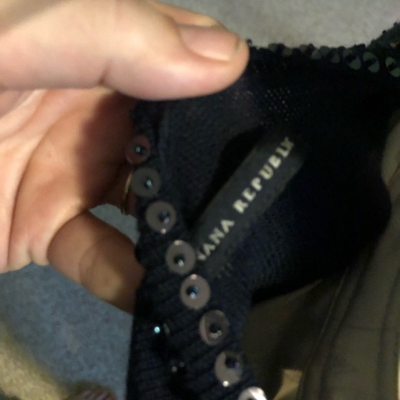 Banana Republic blue wool cardigan with sequins - Picture 4 of 7